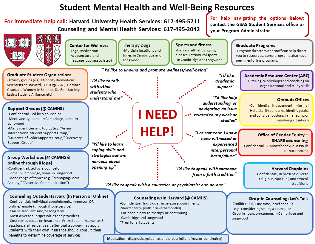 diagram of mental health wellness support