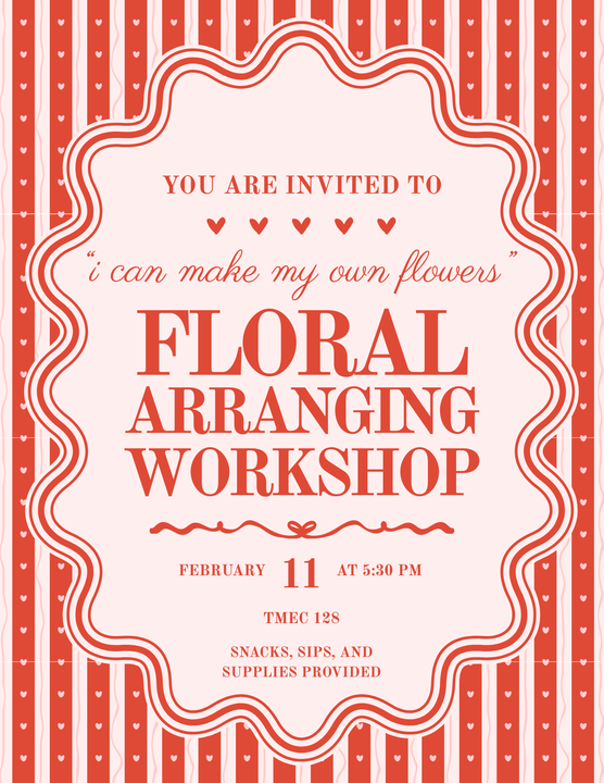 valentine's themed event poster