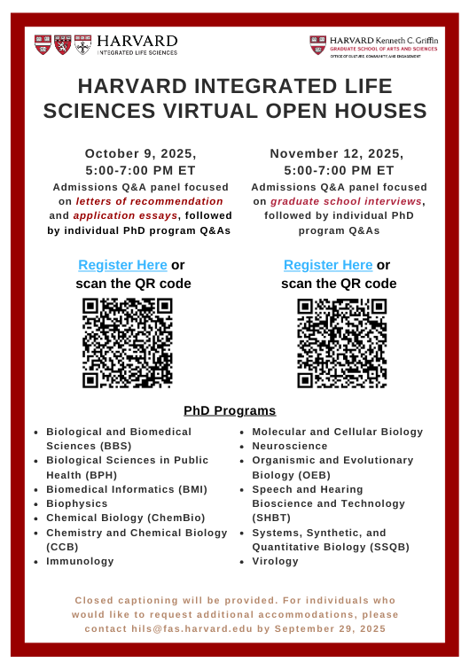 poster for HILS open houses